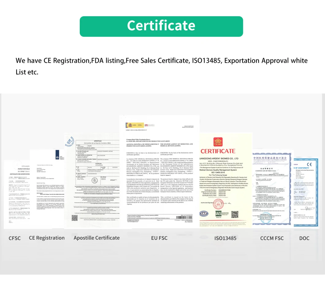 Human Papillomavirus Nucleic Acid Rapid Rt PCR Antigen Detection Kit with CE