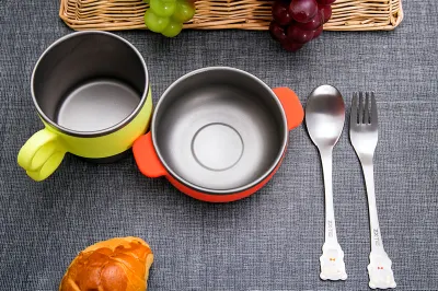 Utensílios de mesa ultraleves saudáveis ​​à prova de quedas Tigela Tigela Produtos de mesa