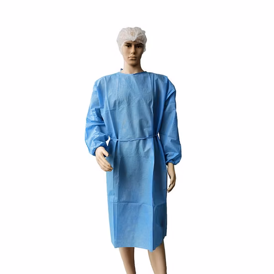 Vestido de isolamento cirúrgico descartável para hospital de venda imperdível